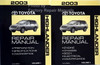 2003 Toyota Highlander Repair Manual Volume 1 and 2
