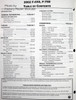 2002 Ford F650 F750 Service Manual Table of Contents 1