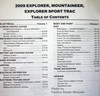 2009 Ford Explorer, Sport Trac, Mercury Mountaineer Workshop Manual Volume 1