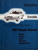 1987 Toyota Cressida Repair Manual 