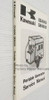 Kawasaki GE4000 GE4500 Portable Generator Service Manual Spine View