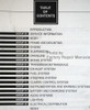1997 Lincoln Town Car Service Manual Table of Contents