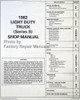 1982 GMC S-15 Truck Service Manual Service Manual