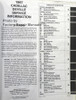 1987 Cadillac Service Information Deville/Fleetwood Table of Contents