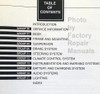 1997 Ford F&B 700, 800, 900 Service Manual Table of Contents Volume 1