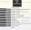 1997 Ford F&B 700, 800, 900 Service Manual Table of Contents Volume 2