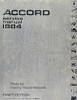 1984 Honda Accord Service Manual 