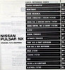 1990 Nissan Pulsar NX Service Manual Table of Contents 1990 Nissan Pulsar NX Service Manual Table of Contents