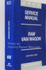 2002 Ram Van/Wagon  Service Manual Spine View