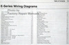 2002 Ford E-Series Wiring Diagrams Table of Contents