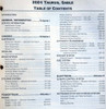 2001 Ford Taurus Mercury Sable Workshop Manual Table of Contents 1
