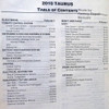 2010 Ford Taurus Workshop Manual Table of Contents 2