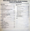  2005 Ford Crown Victoria Mercury Grand Marquis Workshop Manual Table of Contents 2