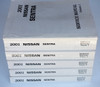 2001 Nissan Sentra Service Manual Volume 1, 2, 3, 4, 5
