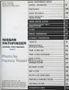 2003 Nissan Pathfinder Service Manual Table of Contents 2