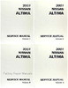 2004 Nissan Altima Factory Service Manual - Complete 4 Volume Set