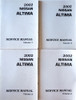 2002 Nissan Altima Service Manual Volume 1, 2, 3, 4