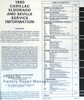 1990 Cadillac Eldorado and Seville Factory Service Manual Table of Contents