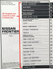 2001 Nissan Frontier Service Manual Volume 1, 2, 3, 4, 5