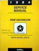 1994 Service Manual Ram Van/Wagon Rear Wheel Drive