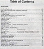 1991 Ford Thunderbird Mercury Cougar Shop Manual Table of Contents