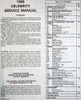 1989 Chevrolet Celebrity Service Manual Table of Contents