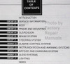 1997 Ford F250HD F350 F-Super Duty Service Manual Table of Contents Part 2