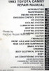 1983 Toyota Camry Repair Manual