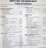 2008 Ford F-650, 750 Super Duty Workshop Manual Table of Contents 1