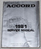 1981 Honda Accord Service Manual