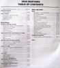 2004 Ford Mustang Workshop Manual Table of Contents 2