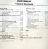 2005 Ford GT Workshop Manual Table of Contents 2