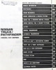 1987 Nissan Truck/Pathfinder Service Manual Table of Contents