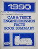 1990 Ford Car and Truck Engine/Emission Facts Book Summary Manual