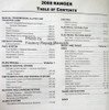 Ford 2008 Ranger Workshop Manual Table of Contents 1