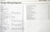 Wiring Diagrams Ford 2007 Ranger Table of Contents