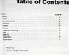 1991 Ford Aerostar, Explorer, Ranger Truck Shop Manual Table of Contents 2