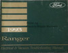Ford 1993 Ranger Electrical and Vacuum Troubleshooting Manual