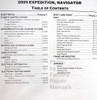 2009 Ford Expedition and Lincoln Navigator Factory Shop Service Manual Table of Contents 2