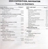 2009 Ford Expedition Lincoln Navigator Workshop Manual Table of Contents 2