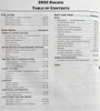 2002 Ford Escape Workshop Manual Table of Contents 2