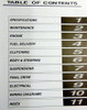 2005 Polaris Frontier Service Manual Table of Contents