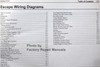 Wiring diagrams Ford 2012 Escape Table of Contents