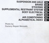 2000 Toyota Tundra Repair Manual Table of Contents 3