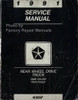 1991 Dodge Ram Truck, Ramcharger Service Manual