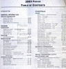 2003 Focus Service Manual Table of Contents 1
