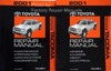 2001 Toyota Tacoma Repair Manuals Volume 1 and 2