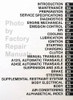 2000 Toyota Corolla Repair Manual Table of Contents