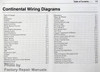 2002 Lincoln Continental Electrical Wiring Diagrams Table of Contents