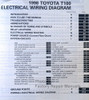 1998 Toyota T100 Electrical Wiring Diagram Table of Contents